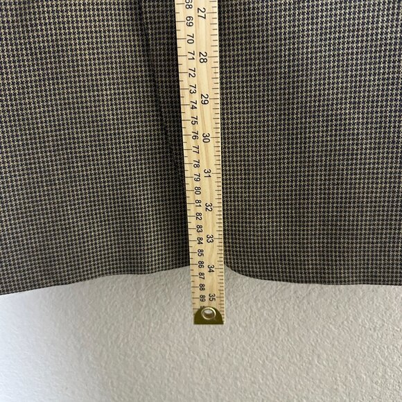 Joseph Abboud Silk Wool Houndstooth Blazer Sport Coat Jacket Men 42L Tan Brown - Picture 10 of 16